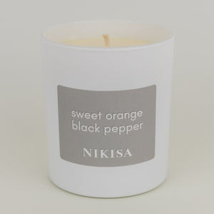 Sweet Orange and Black Pepper Essential Oil Candle (30cl)
