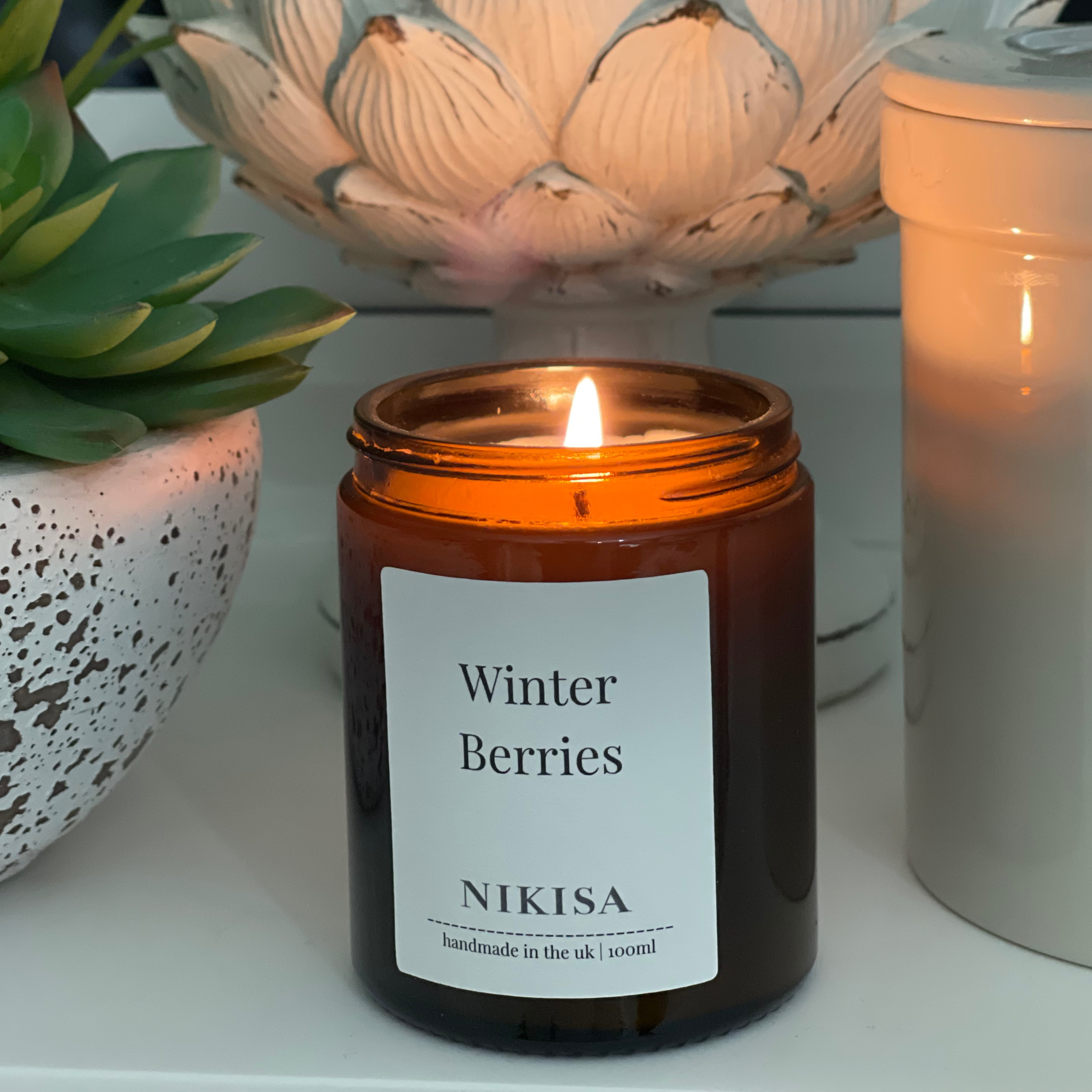Winter Berries Soy Wax Candle
