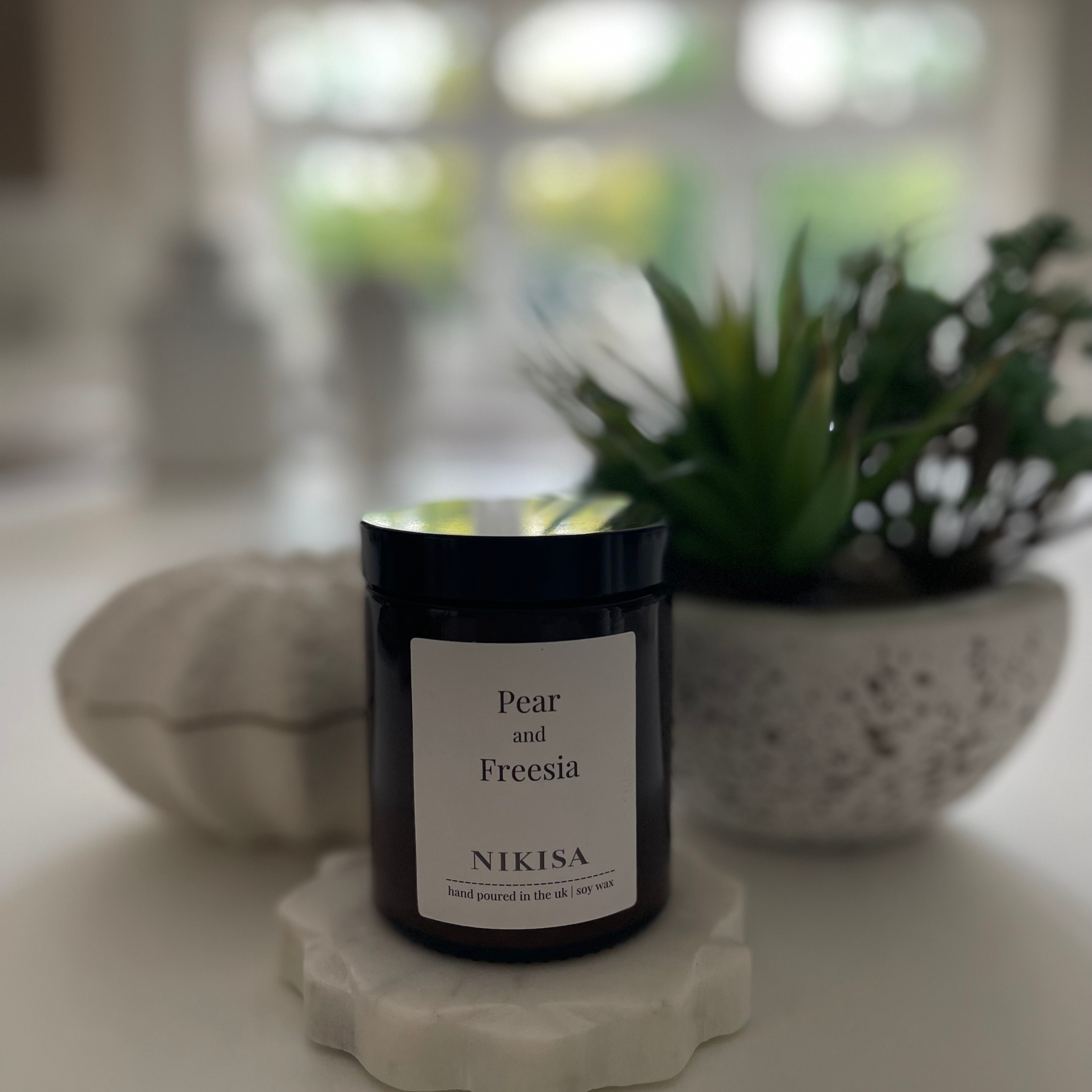 Pear and Freesia Soy Wax Candle