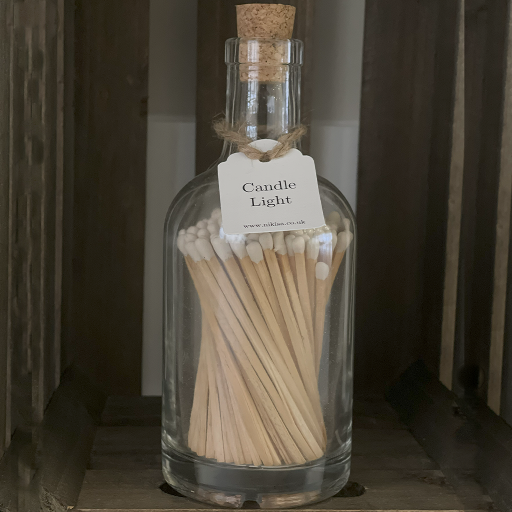 Glass bottle matches