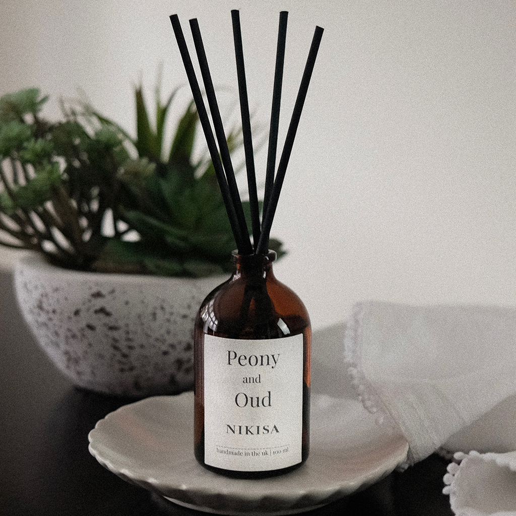 Peony and oud reed diffuser 
