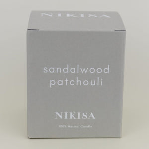 Sandalwood and Patchouli Essential Oil Candle (30cl)