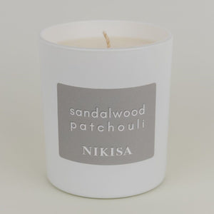 Sandalwood and Patchouli Essential Oil Candle (30cl)